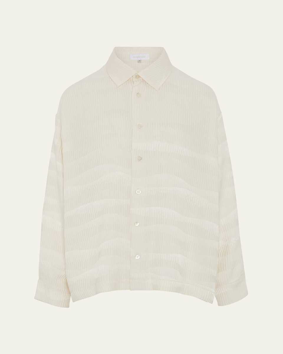 Slim Shirt With Collar (Regular Length)
